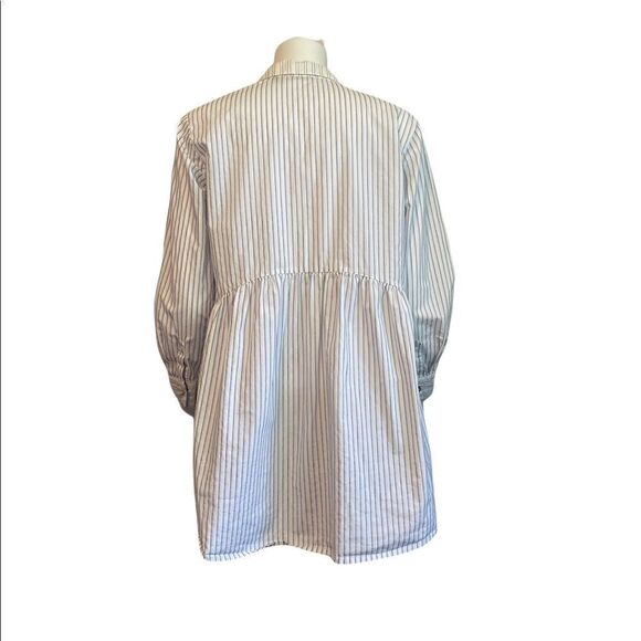 HOLDING HORSES ANTHROPOLOGIE Striped Buttons Down 3/4 Sleeves Top.Size S - Picture 4 of 15